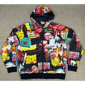 Staple X Coca Cola Men's Full Zip Long Sleeve Windbreaker Jacket Size XL‎